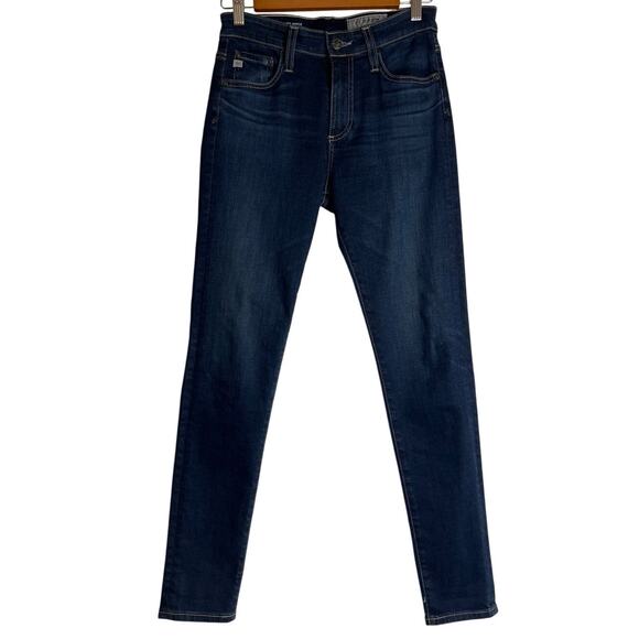 AG Adriano Goldschmied The Farrah Skinny Ankle Jean Size 26 Dark Wash Stretch - Picture 1 of 7